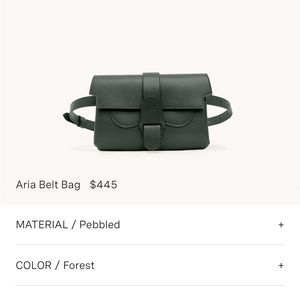 Senreve Aria belt bag Forest green